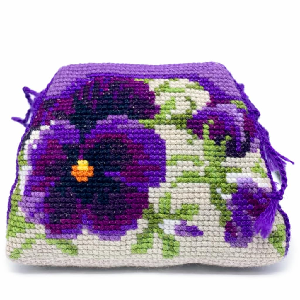 RIOLIS Cross Stitch Kit - 1039 - Pansy Pincushion