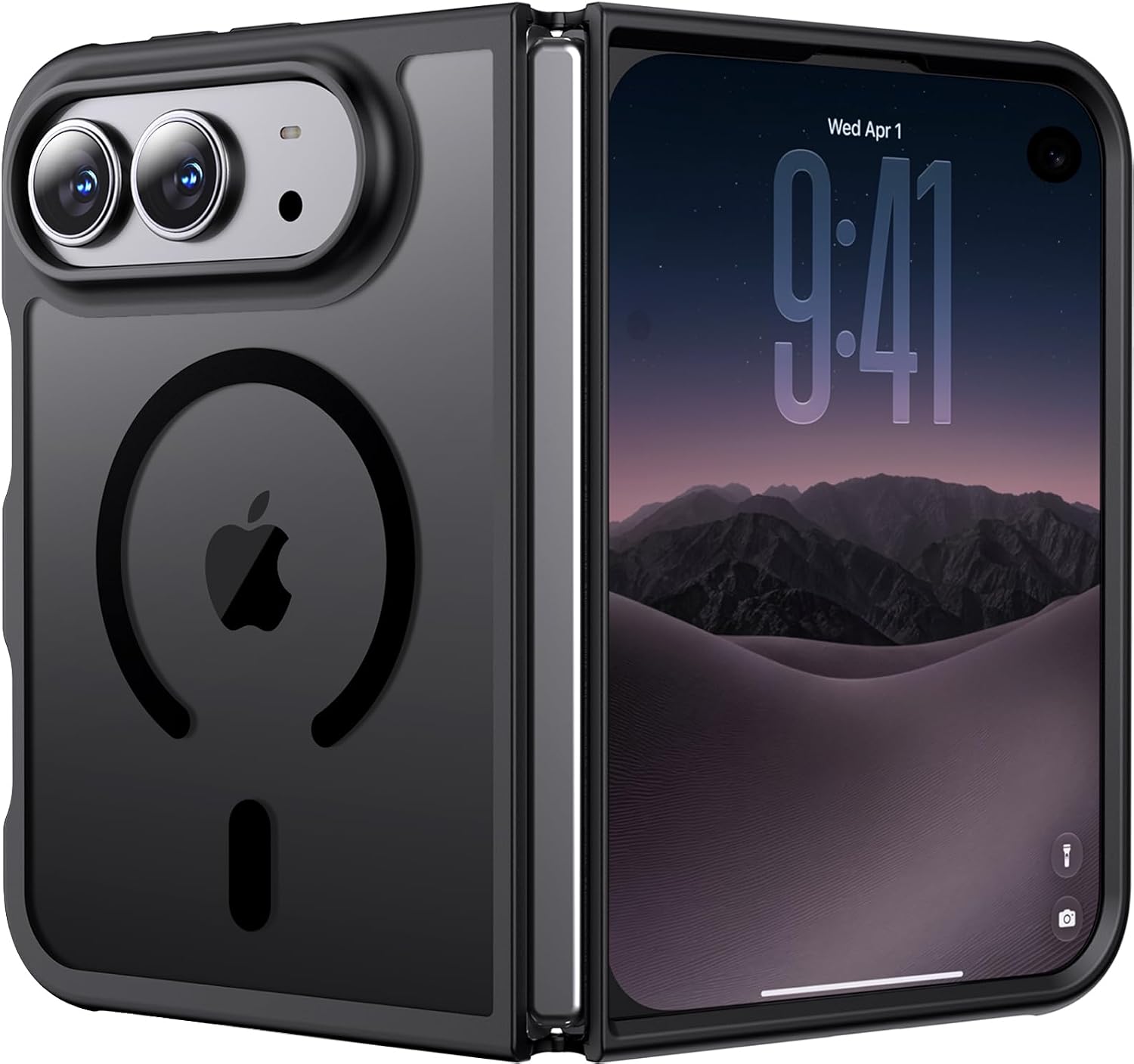 Magnetic for iPhone Duo Case Heavy Duty Protection Black