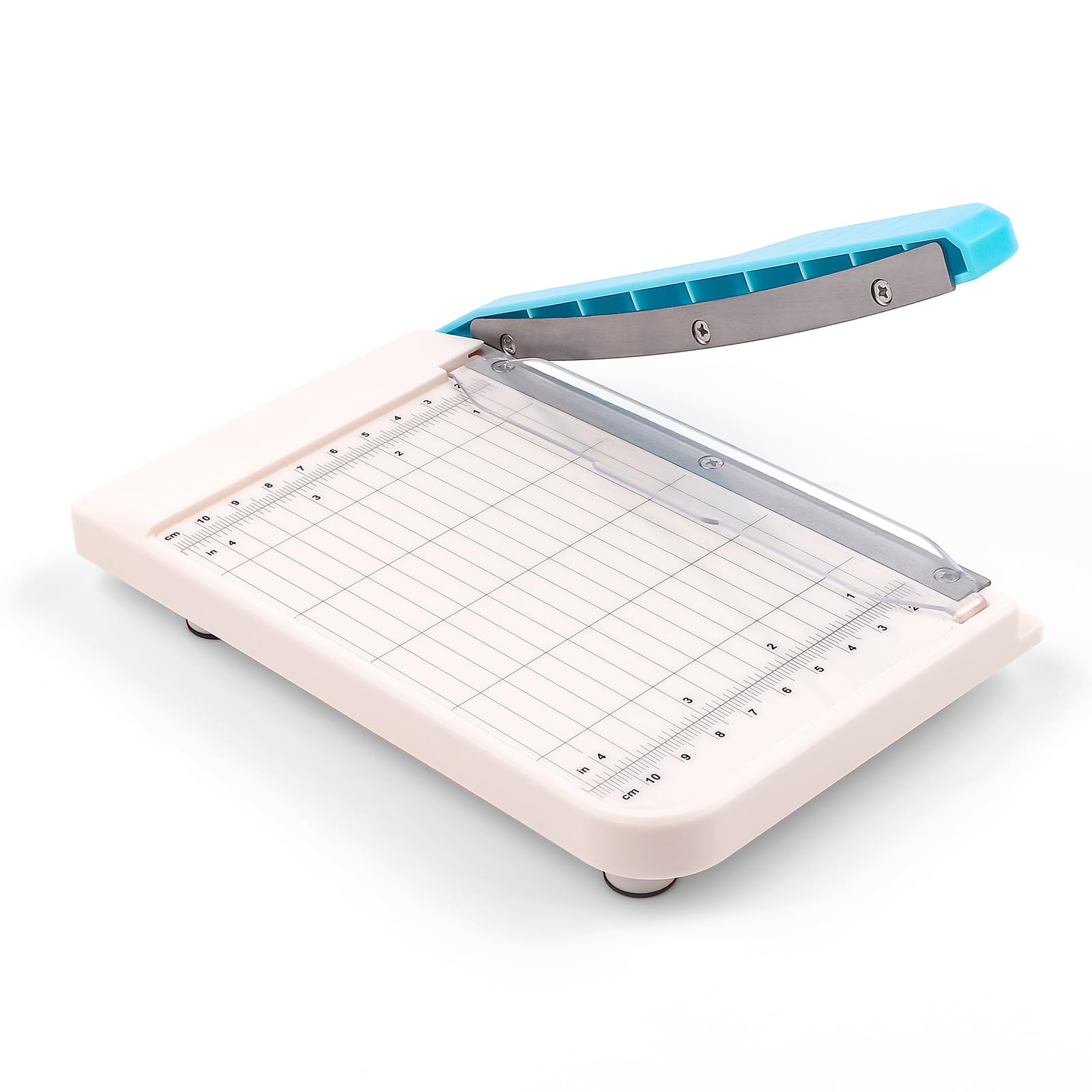 Briartw Professional 6" Guillotine Paper Trimmer & Craft Cutter - Precision Blade for Paper,Photos,Cardstock,Fabric,Leather with Self-Sharpening Blade, Inch/Cm Grid, Portable Paper Cutter for Crafting