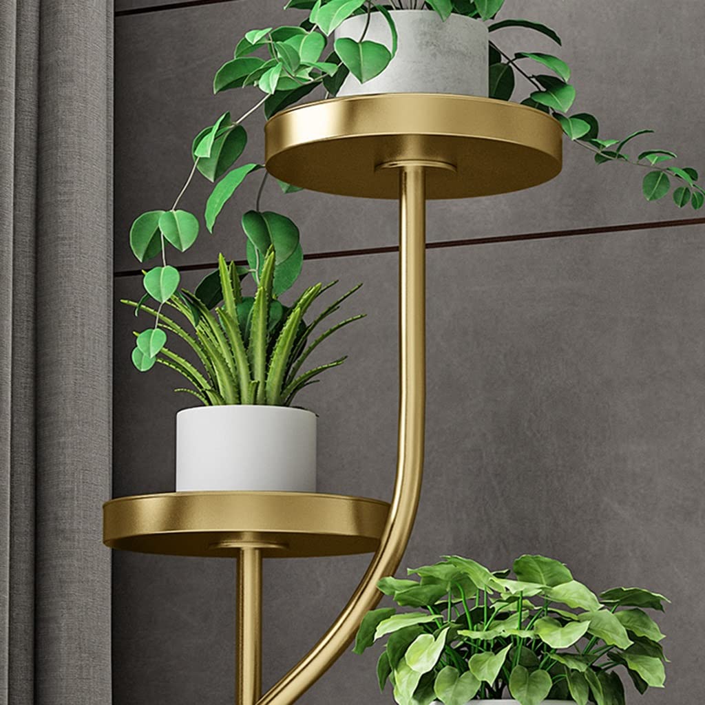 Présentoir à Gâteaux Et Plantes 3 Niveaux – Fer Forgé Bronze – Style Rustique