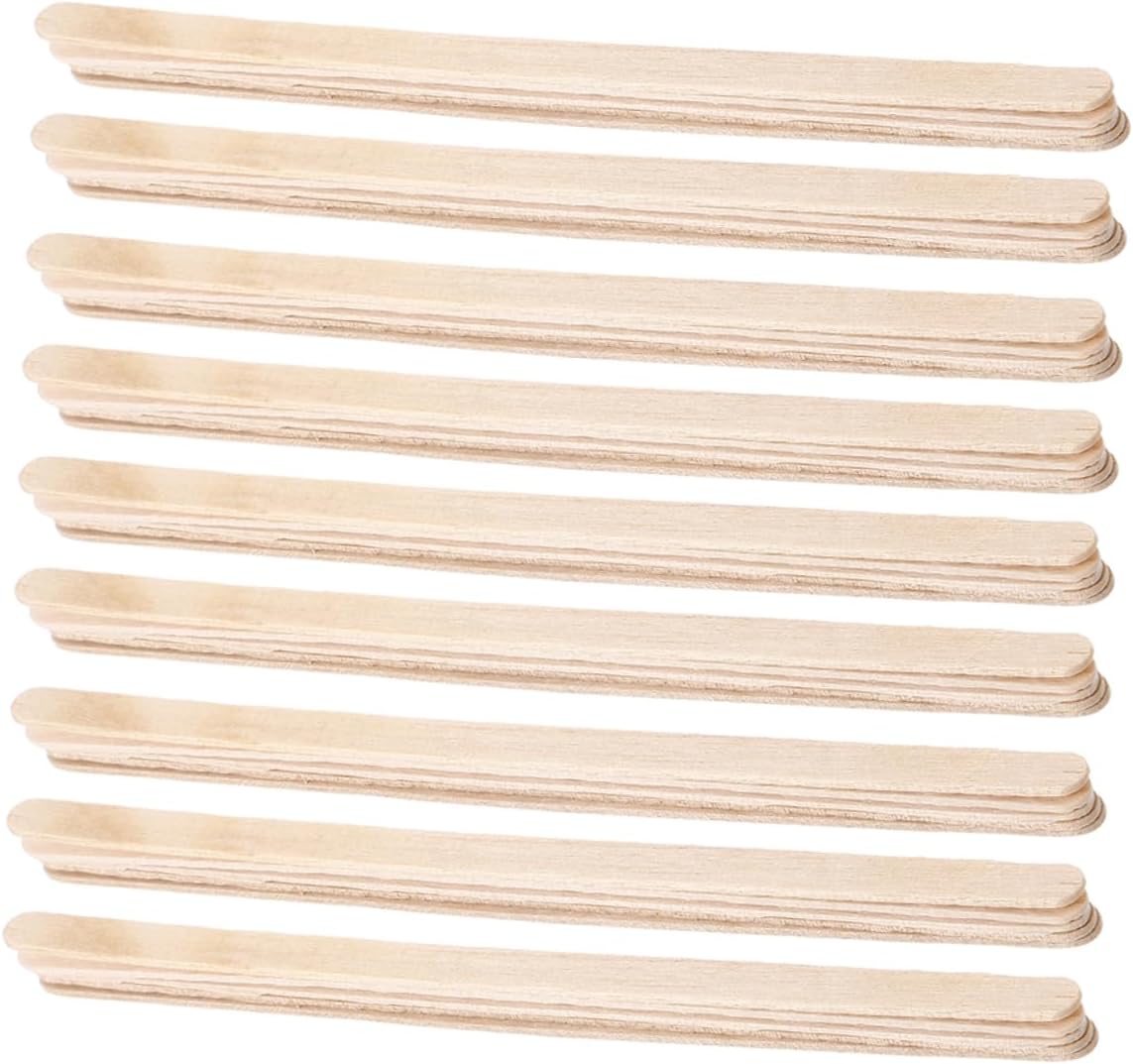 Zerodeko 500pcs Wooden Beverage Mixers Reusable Stir Sticks for Coffee Cocktails Hot Tea Sturdy Wood Drink Stirrers
