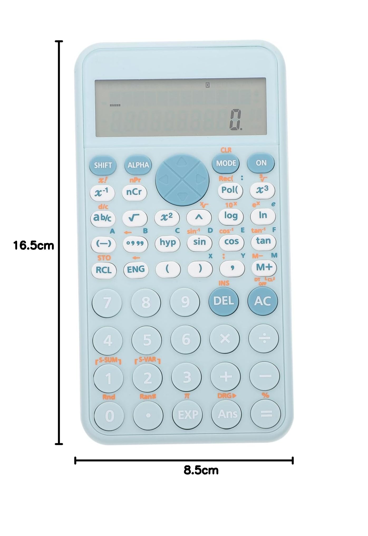 STOBOK 2pièces Calculatrice Scientifique Portable De Fonctions Outil Pratique pour Étudiants Comptabilité Et Mathématiques Bleu