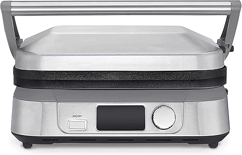 Plancha eléctrica 5 en 1 con pantalla LCD amplio rango de temperatura y función de separación