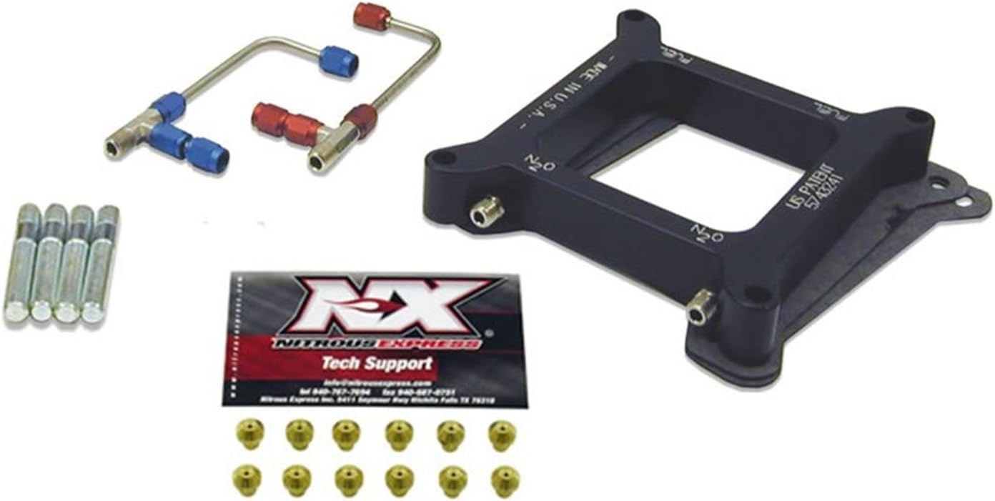 Onе-Dау Sаlе: Uр tо 80% оƒƒ Nitrous Express NX614 100-500 WHP 4150 4-BBL Gemini Twin Pro Power Plate Conversion Kit