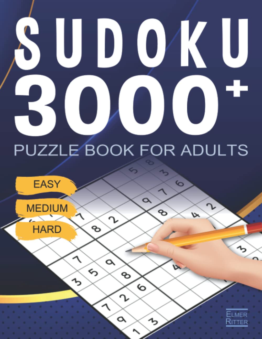 Sudoku 3000+ Puzzles: Easy Medium and Hard Level with Solution for Adults