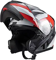 Capacete Texx Escamot Gladiator V3 Reisen Vermelho Branco 56