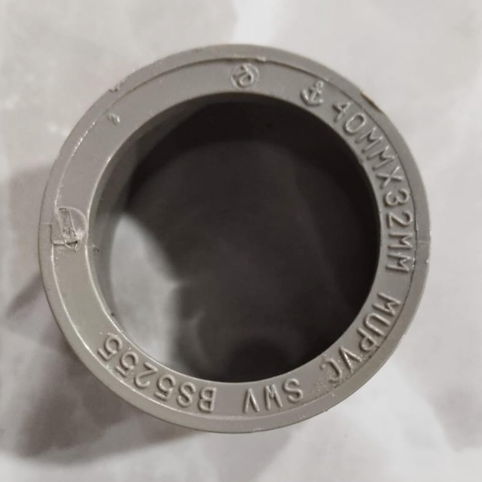 Shmox Grey Solvent Weld White 32Mm To 40Mm Waste Pipe Reducer- Soil & Waste Pipe Fittings (, (Pack Of 10))