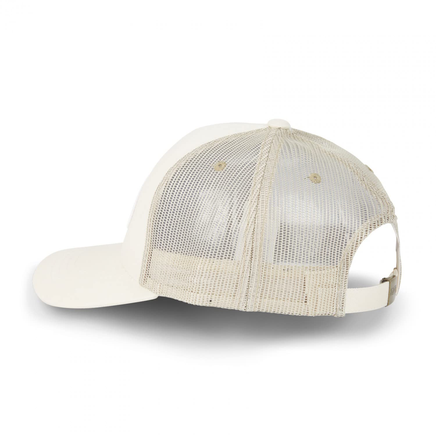 Von Dutch Casquette Homme & Femme Ajustable, Casquette Trucker Originale et Confortable, Taille TU - Beige/Blanc