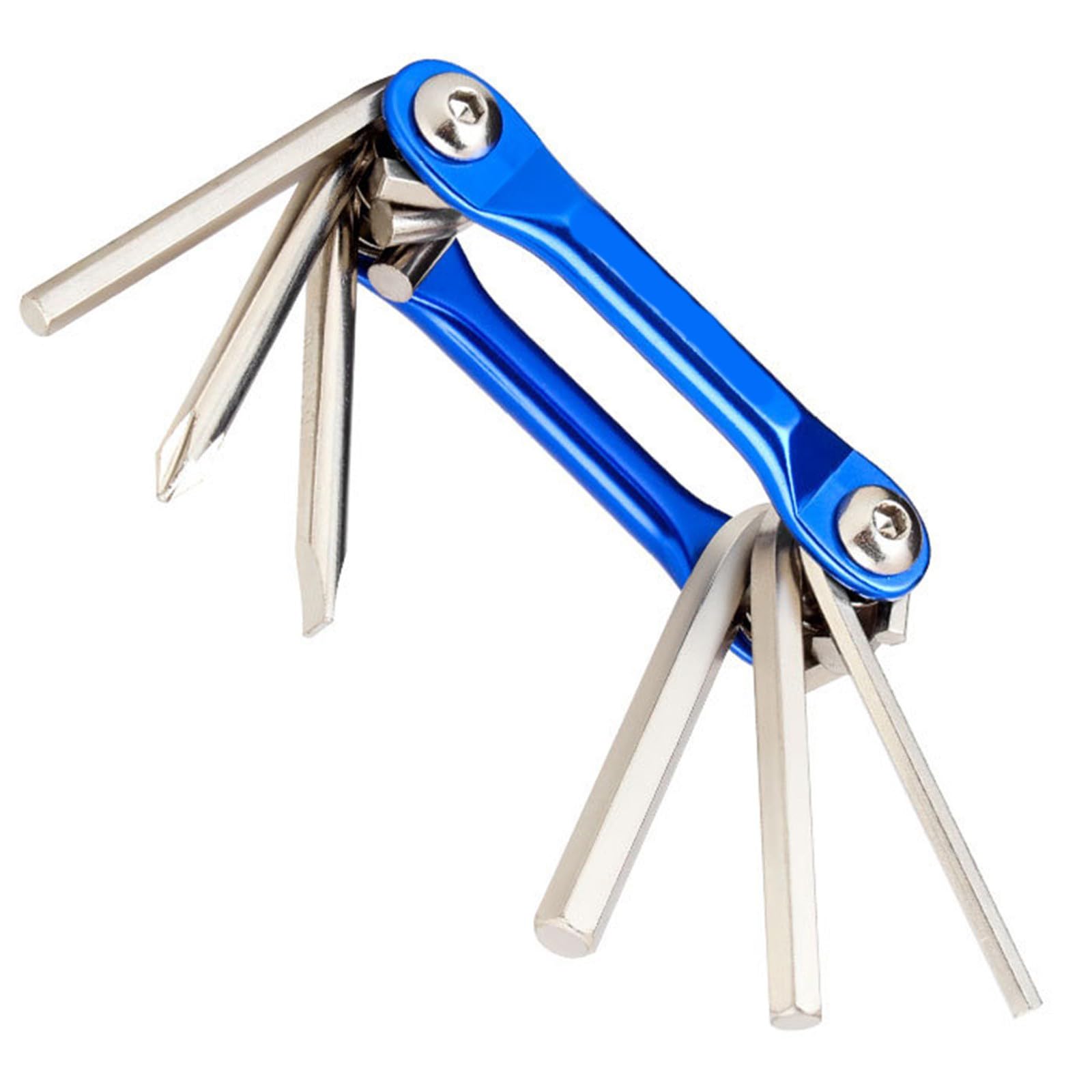 Zbiianxer Multicolor 6 In 1 Bikes Cycling Maintenance Wrench Tool Bicycles Maintenance Multitool Bikes Repair Bicycles Wrenches Tool Multifunction Bike Hexes Spokes