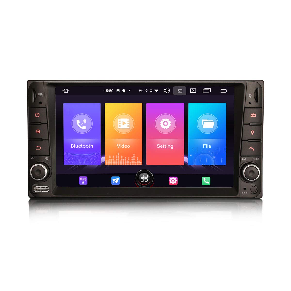 Buy Erisin Android 10.0 7"Car Stereo Sat Nav for Toyota RAV4 Corolla