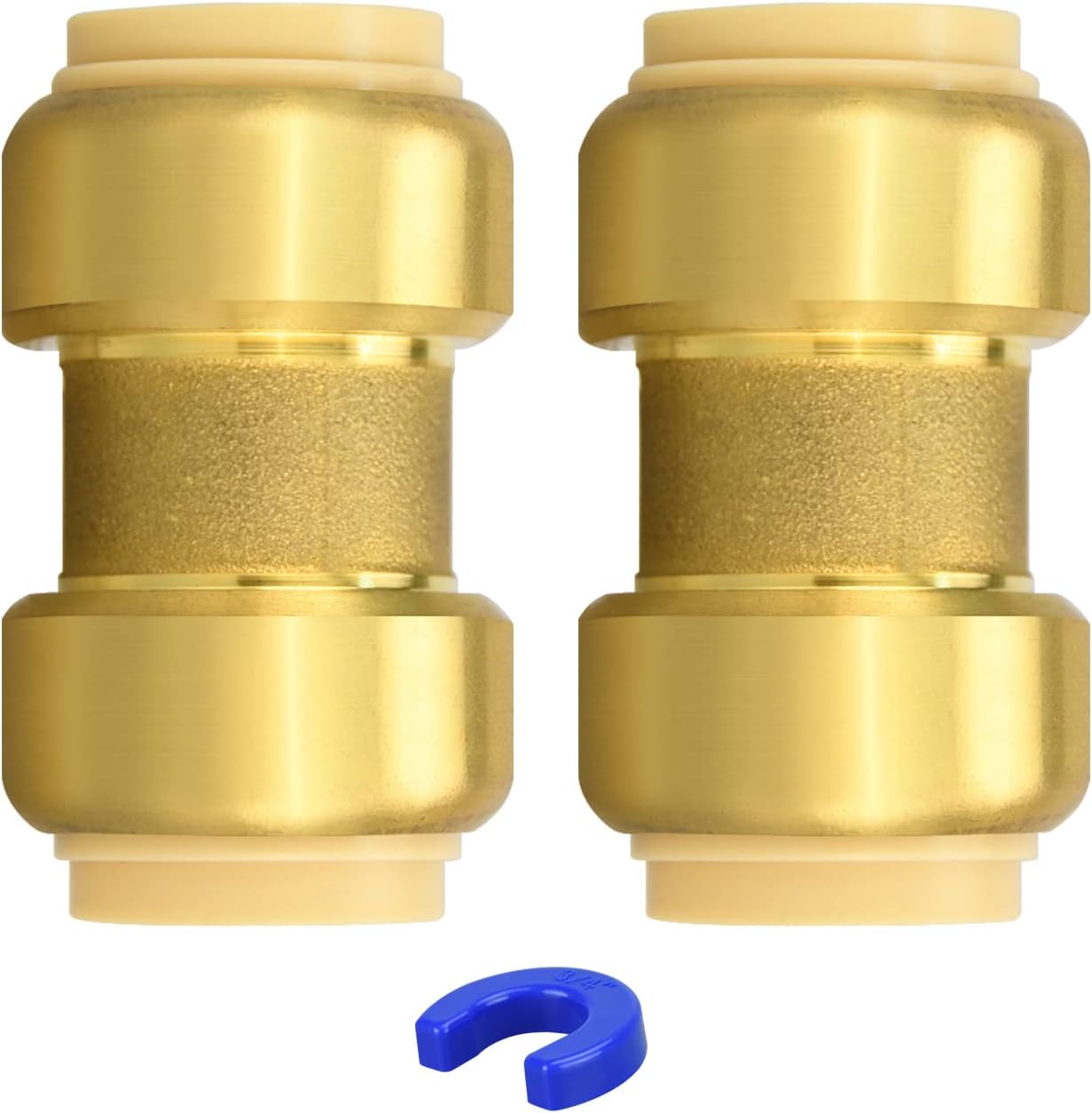 1/2/6/12 Pack Push Fit Plumbing Fittings, 1/2“ Valves/ 3/4