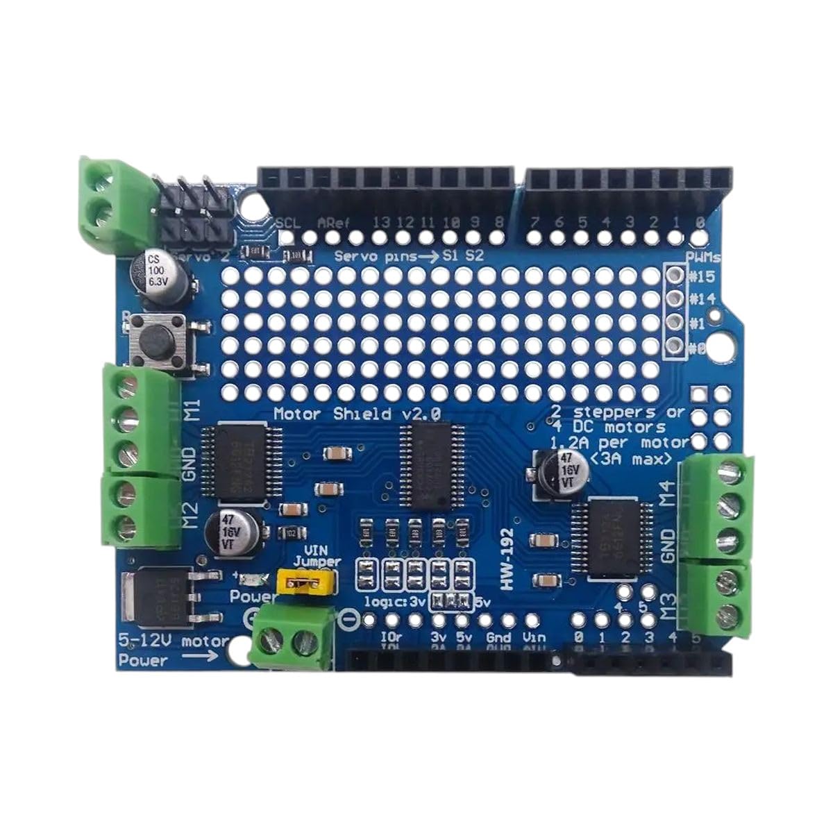 公式 IIC I2C TB6612 Mosfet ステッピングモーター PCA9685 PWM ドライバー シールド V2 Ardu