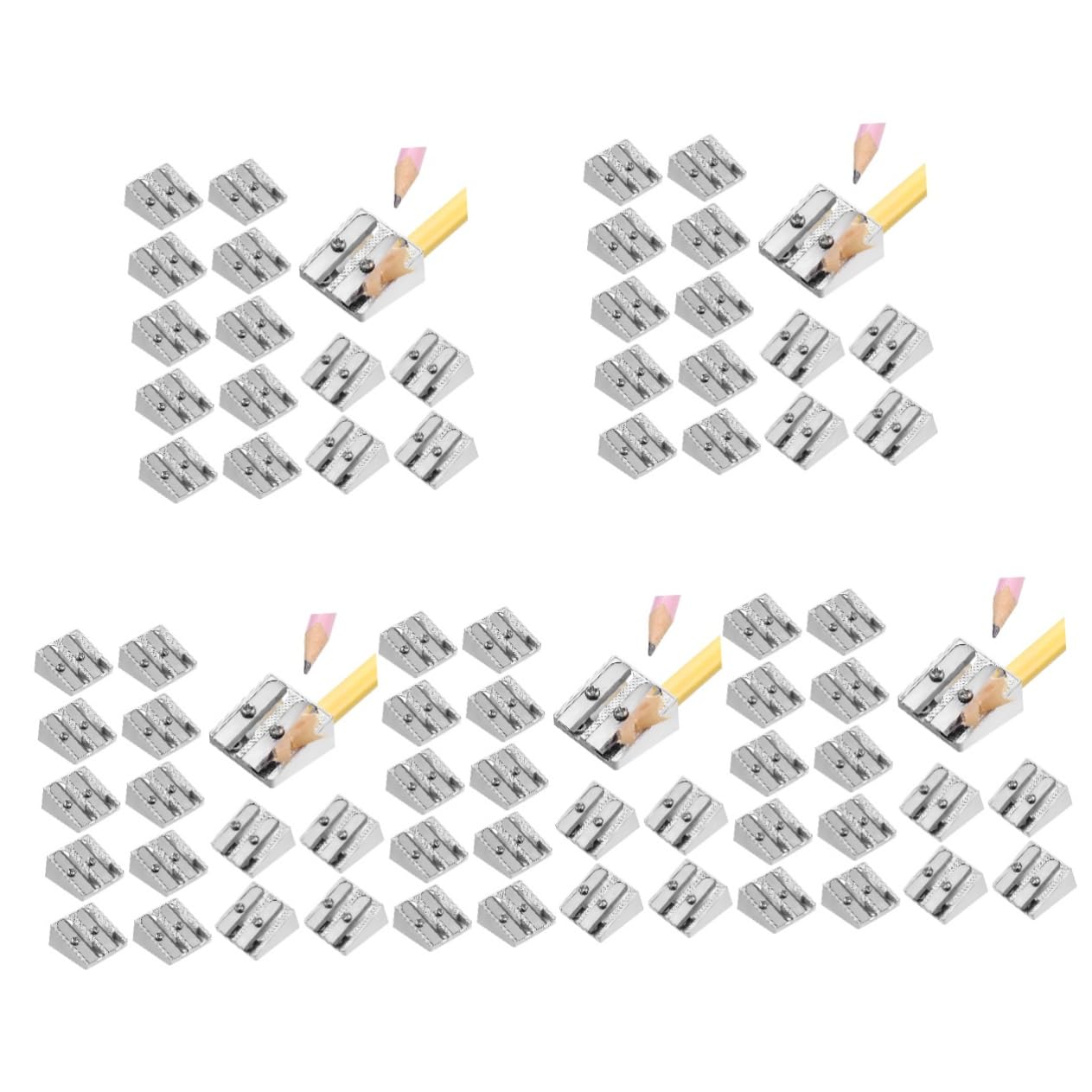 ARTIBETTER 5 Sätze Bleistiftspitzer Aus Aluminiumlegierung Für Bleistiftspitzer Für Das Klassenzimmer Bürobedarf Künstler-bleistiftspitzer 20 Stück * 5