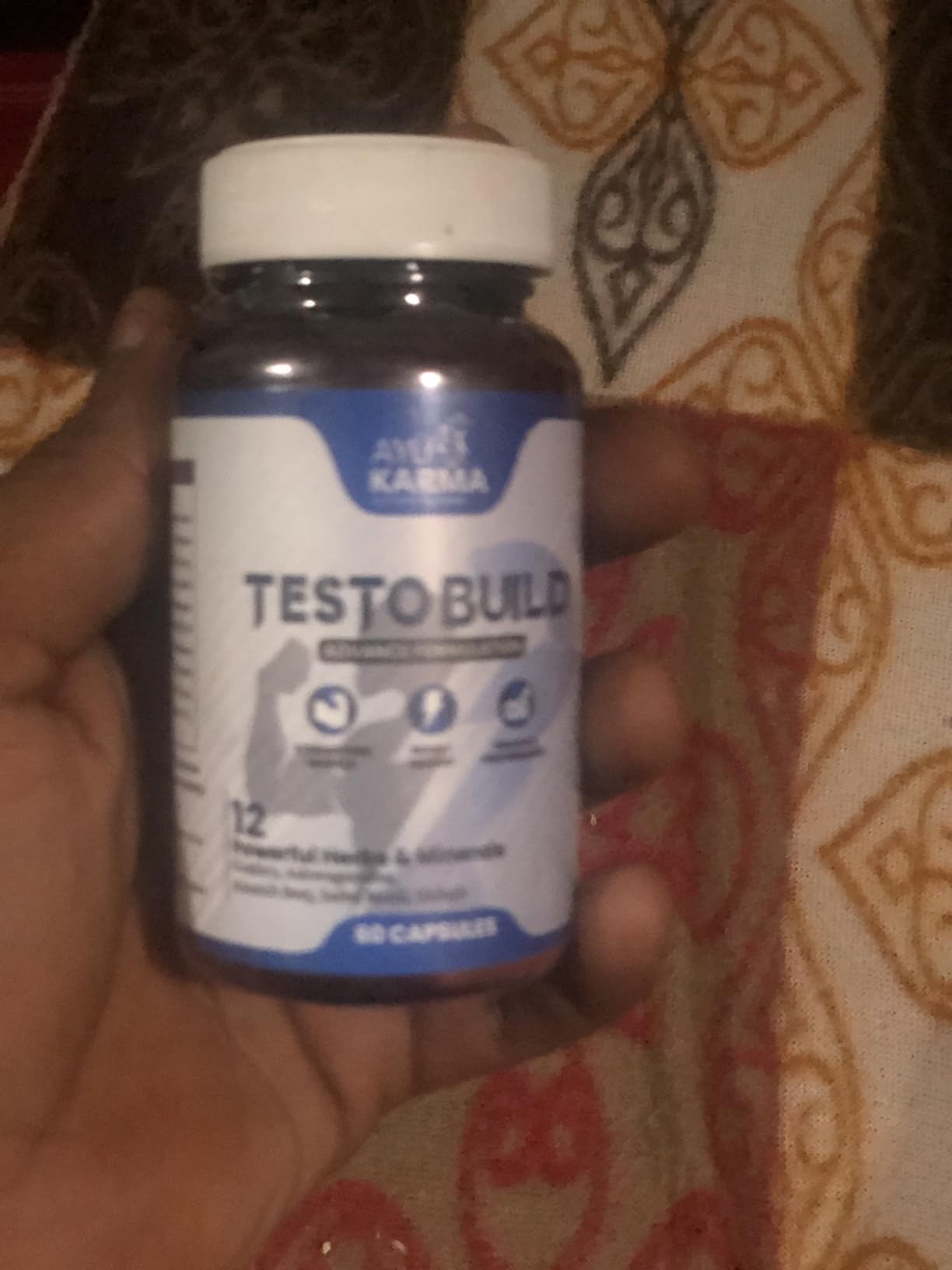 AYUKARMA Ayurveda Testo Build, Testosterone Booster Capsules for Men