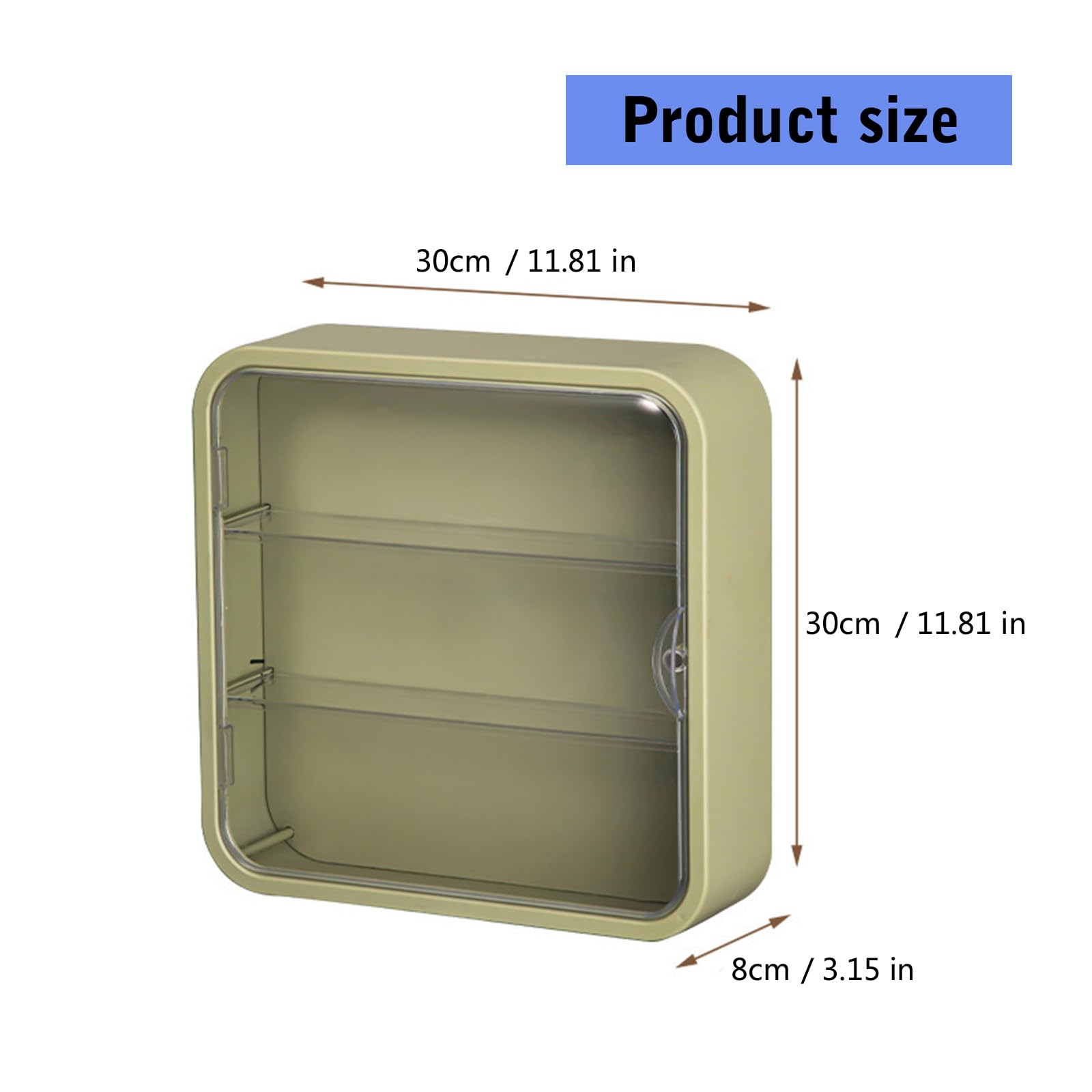 Organizzatori a Parete efficienti in Termini Spazio per Tende, Scatola Giocattolo, Robusto Accessorio per mensola in Acrilico, per la Decorazione casa e Ufficio, Display salvaspazio
