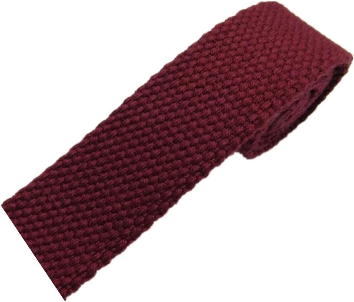 Cotton Webbing,Cotton Bag Strapping, 20MM,Cotton Webbing Straps for Bags,Wide Upholstery Webbing Tape for Backpacks,Rucksack,Luggage Cargo Strapping (Color : Red, Size : 20MM x 5Yard) (Color : Red