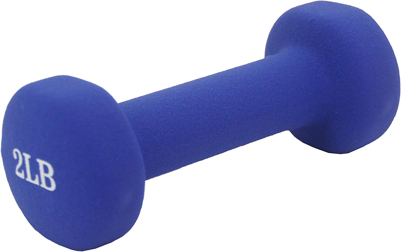 FixtureDisplays® Neoprene Coated Dumbbell Weights 2 Pounds, Single, Blue 15207-2LB-2PK-2D