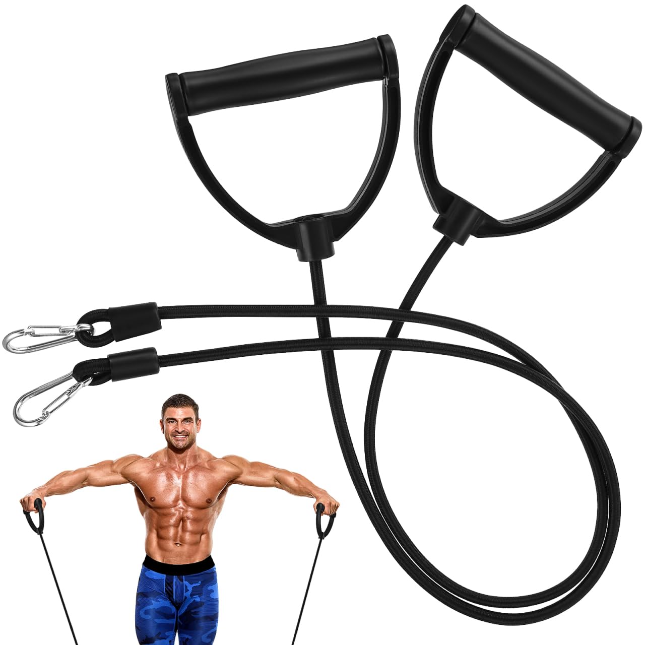BESPORTBLE 1 Pair Stepper Resistance Bands Stepping Machine Assistance Bands Exercise Cords for Weightlifting Strength Training Muscle Toning