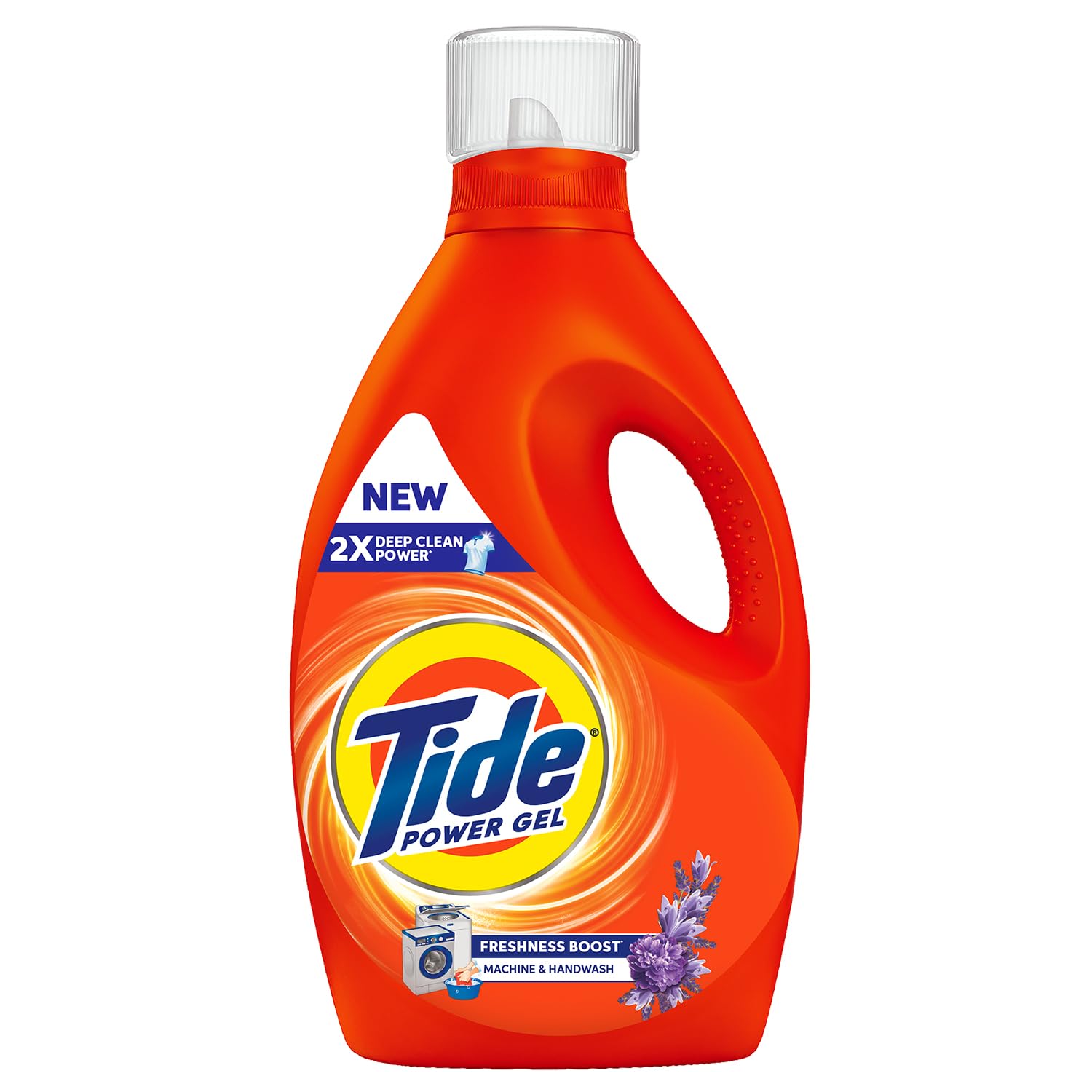 Tide Power Gel Liquid Detergent for Top Load & Front Load - 1kg | 2x Deep Clean Power | Removes Stains & Dirt | Freshness Boost | Fresh Fragrance