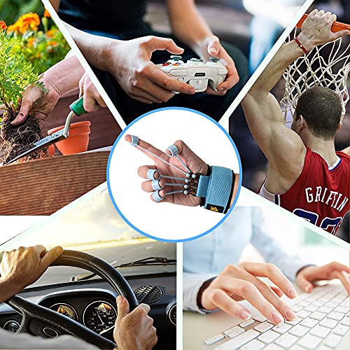 Finger Exerciser Hand Strengthener Hand Exercise Equipment Finger Resistance Band Climbing Finger Strengthener Guitar Finger Stretcher Wmoisnuos Finger Extensor Strengthener 40LB