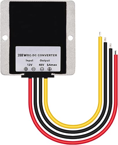 Miniatura 5 de Convertidor CCCC de 12 V, escalón hasta 48 V, 6 A, 288 W, regulador de voltaje, adaptador de corriente, módulo de fuente de alimentación,