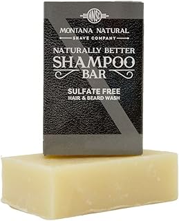 MNSC Mountain Man Solid Shampoo Bar and Beard Wash, Sulfate-Free, Eco-Friendly, Vegan, All-Natural, Plant-Derived, Made in USA