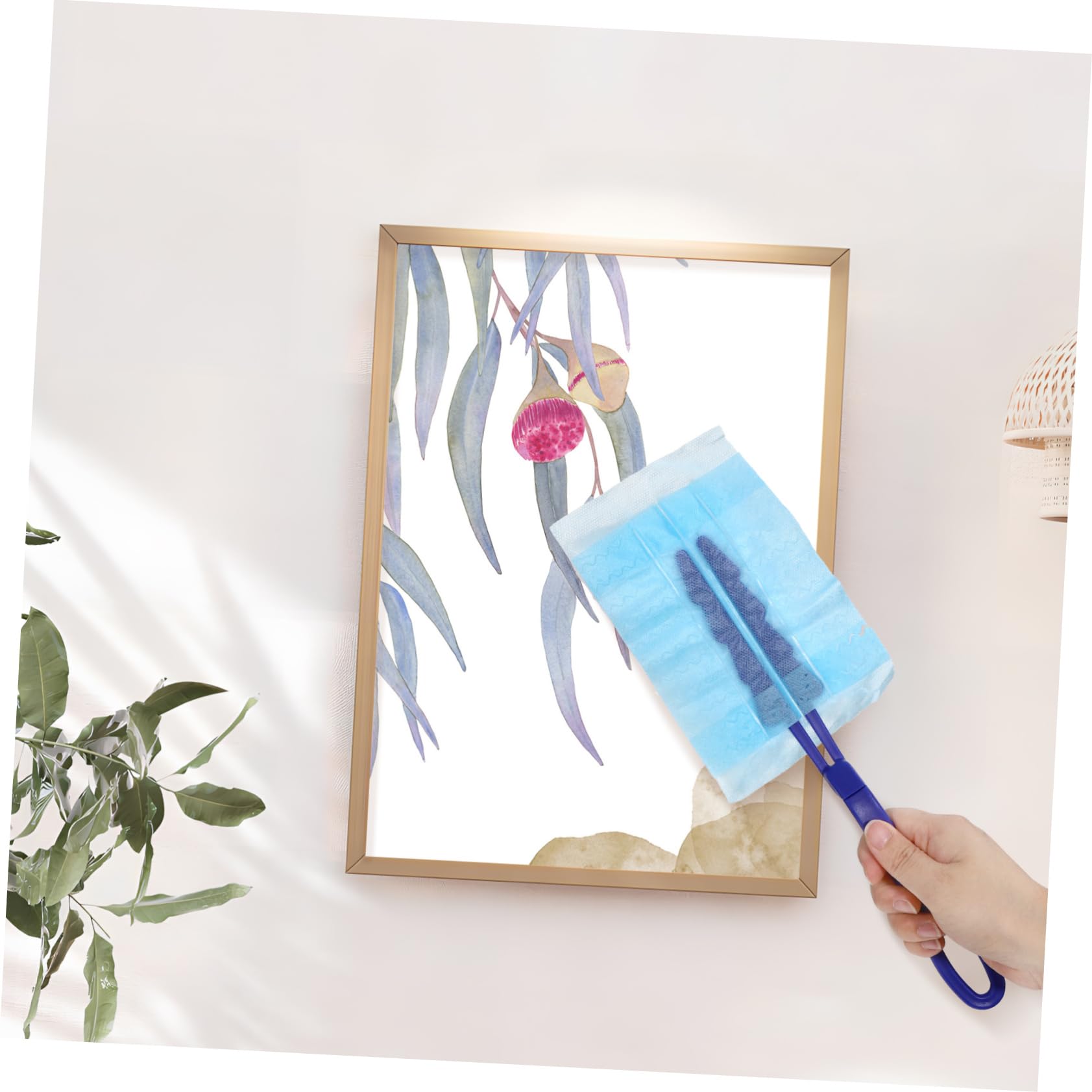 Mobestech 2sets Duster Elettrico Con Ricariche Panno Elettrostatico Per Pulizia Di Ventilatori Fessure e Finestre Teste Manico