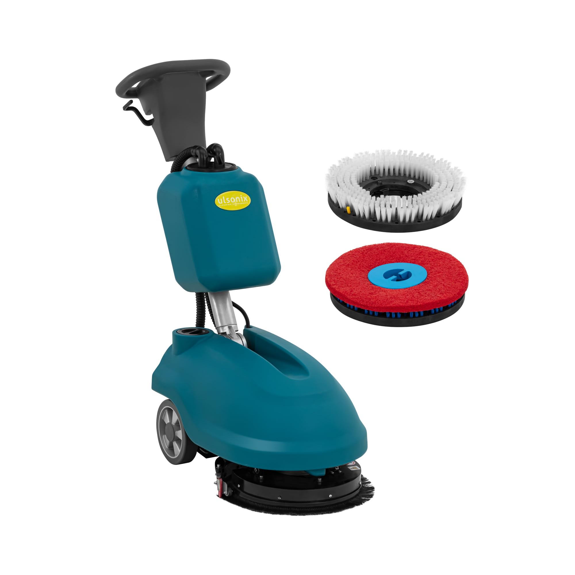 Akku-Scheuersaugmaschine 350 mm 1500 m²/h 400 + 550 W 160 U/min 3 h Betriebsdauer Reinigungsmaschine Scheuermaschine Schrubbmaschine