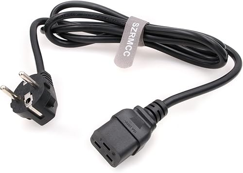 Miniatura 4 de SZRMCC UPS PDU Server IEC320 EU Schuko Plug to C19 16A 250V AC Cable de alimentación para PC Computadora Monitor