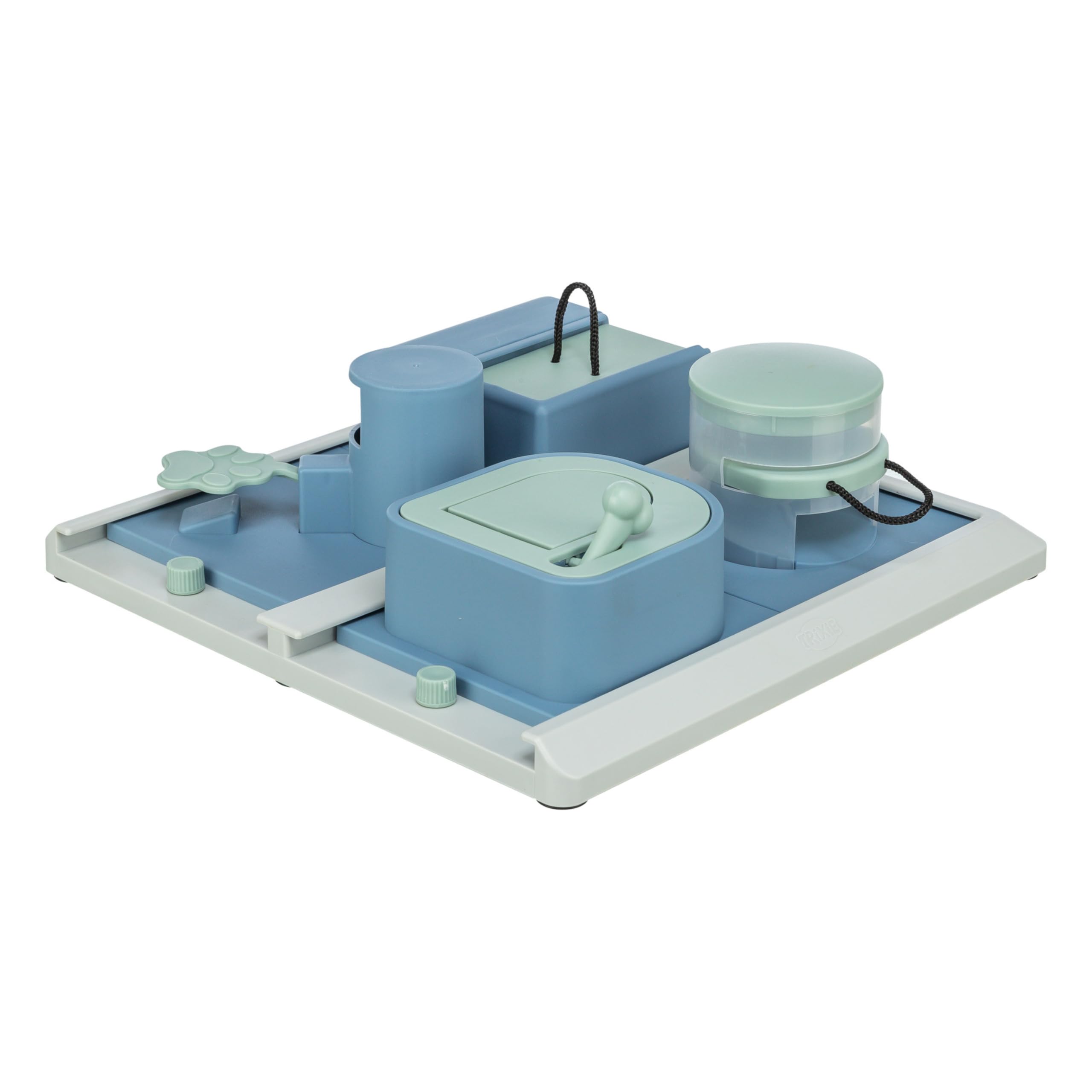 TRIXIE Hundespielzeug Intelligenz Dog Activity Strategiespiel „Poker Box 2“ – Anspruchsvolles Intelligenzspielzeug für Hunde zur Beschäftigung, 31x31cm – 32013