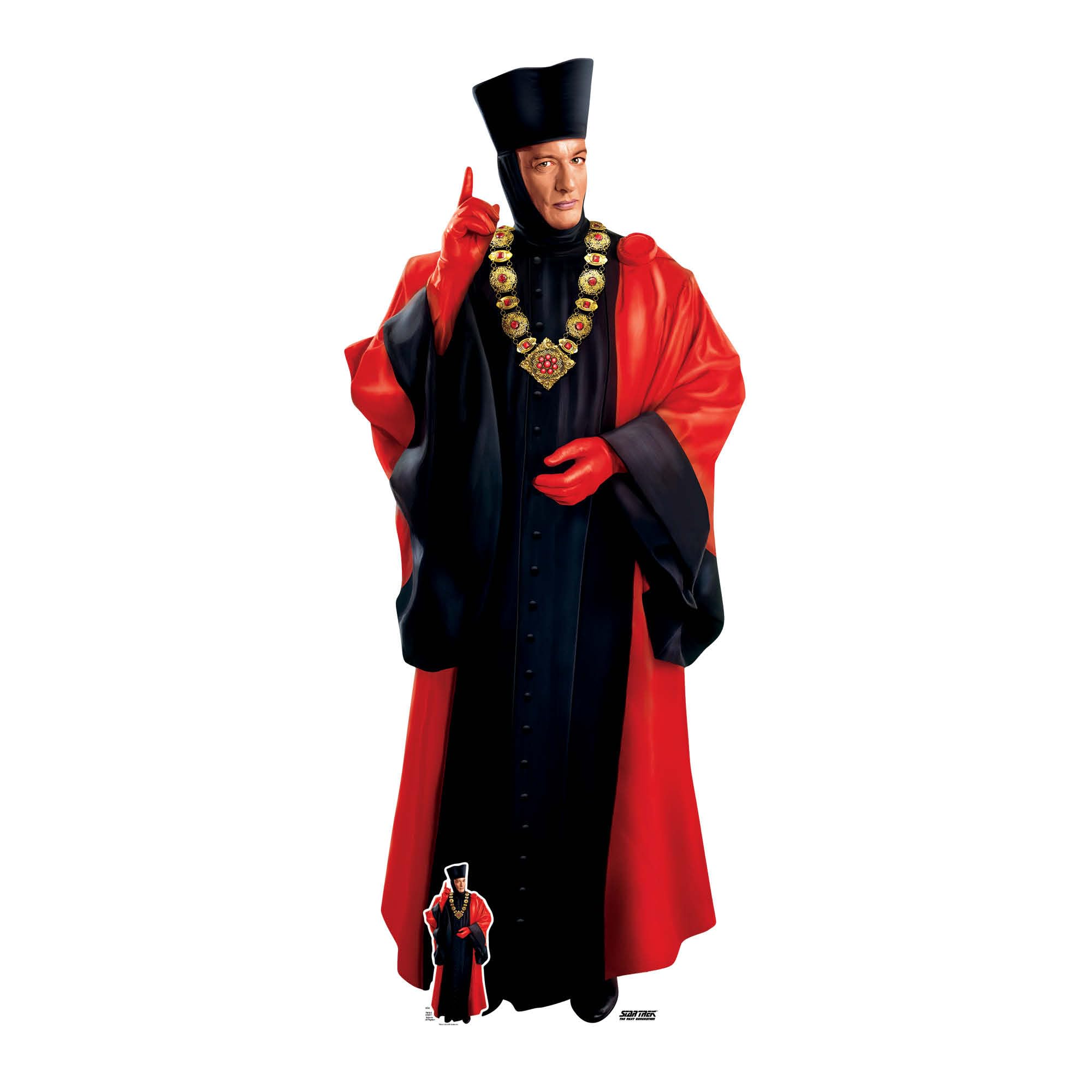 Star Cutouts – SC4681 – Star Trek Q Lifesize Cardboard Cutout 195cm – John de Lancie – Official Star Trek Gift for Fans & Events