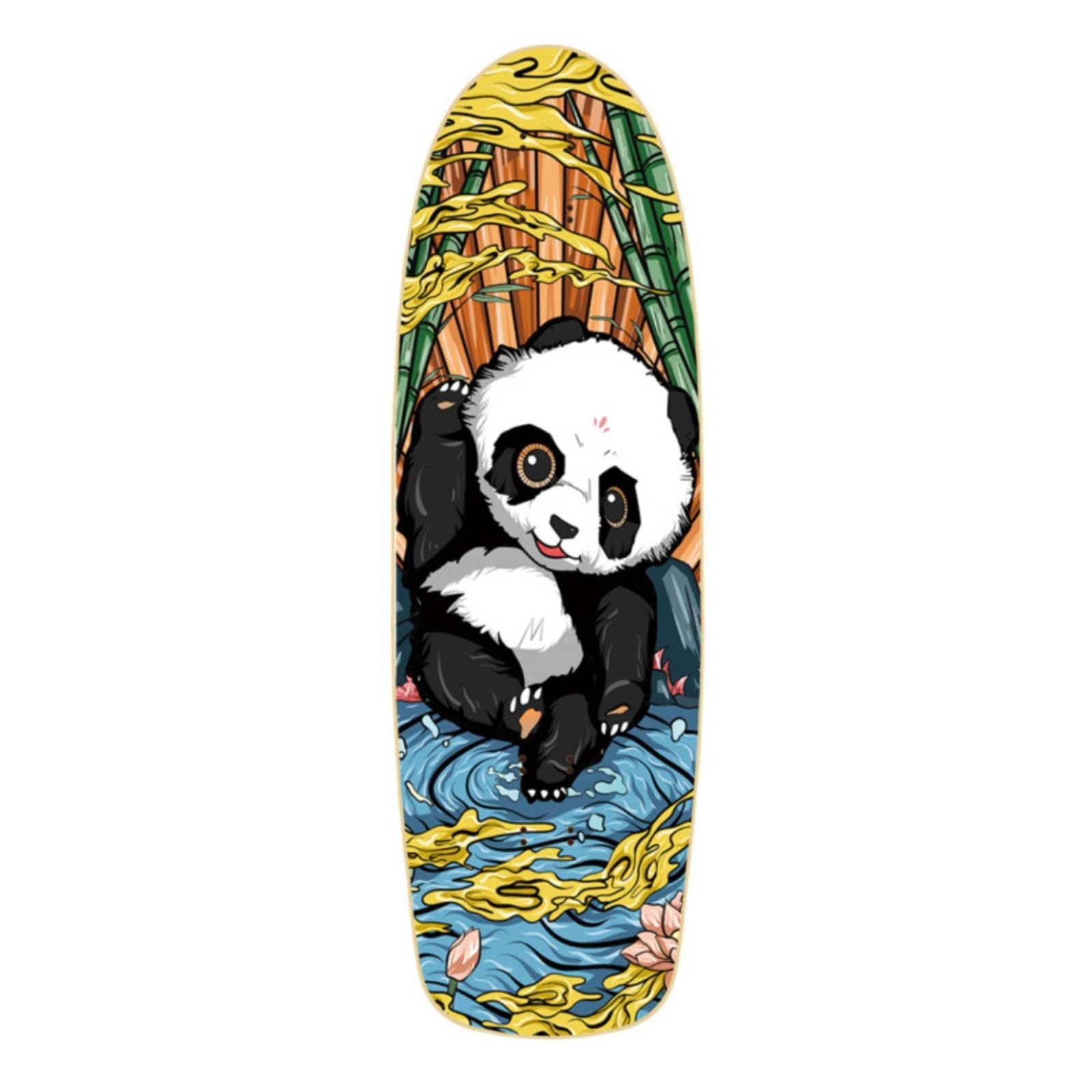 MERIGLARE Plateau de Skateboard en Érable Deck Planche Cruiser Noyau Sept Plis Résistant pour Usage Quotidien Concave Confortable Entraxes Modulables Adapté aux