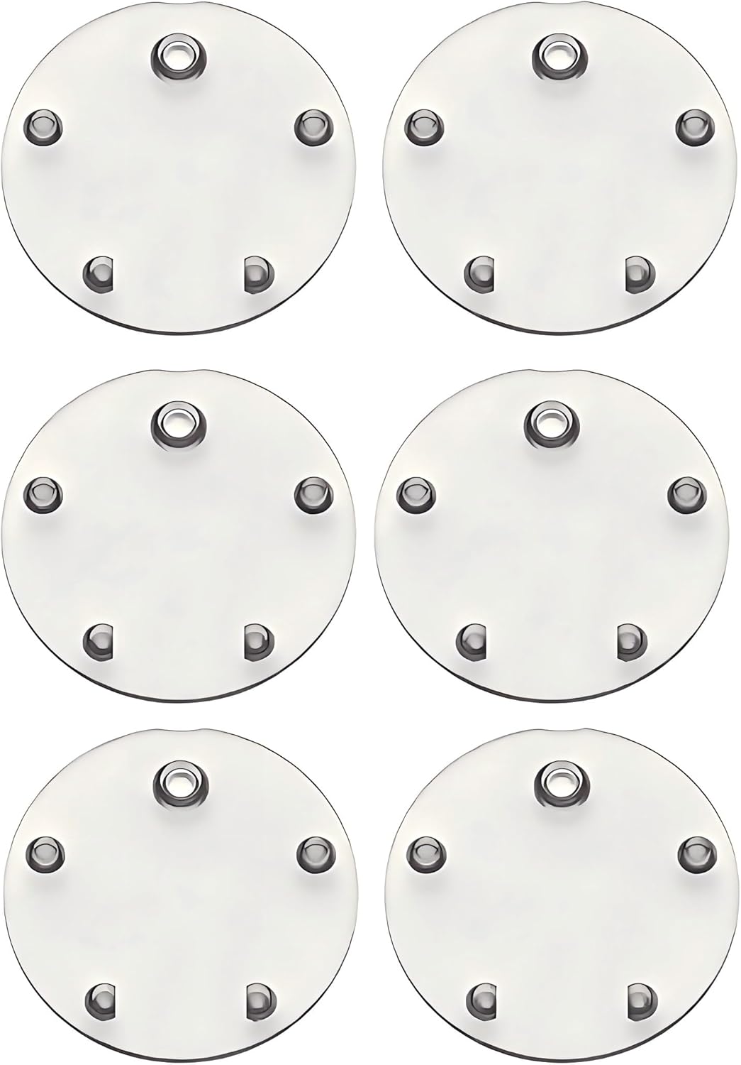 6-Pack Toilet Flapper Seal 073380-0070A Toilet Tank Silicone Gasket Replacement Kit Silicone Round Gasket compatible with American Standard Vormax 7381424-100.0070A