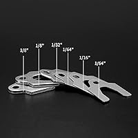 Vista 5 de Juego surtido de 150 piezas de cuñas de alineación automática, espaciadores de alineación de automóvil, 1/16" 1/64" 1/32" 1/8