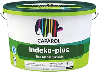 Indeko Plus 12,5L Weiß DOPPELT DECKENDE Innenfarbe Dispersionsfarbe weiss