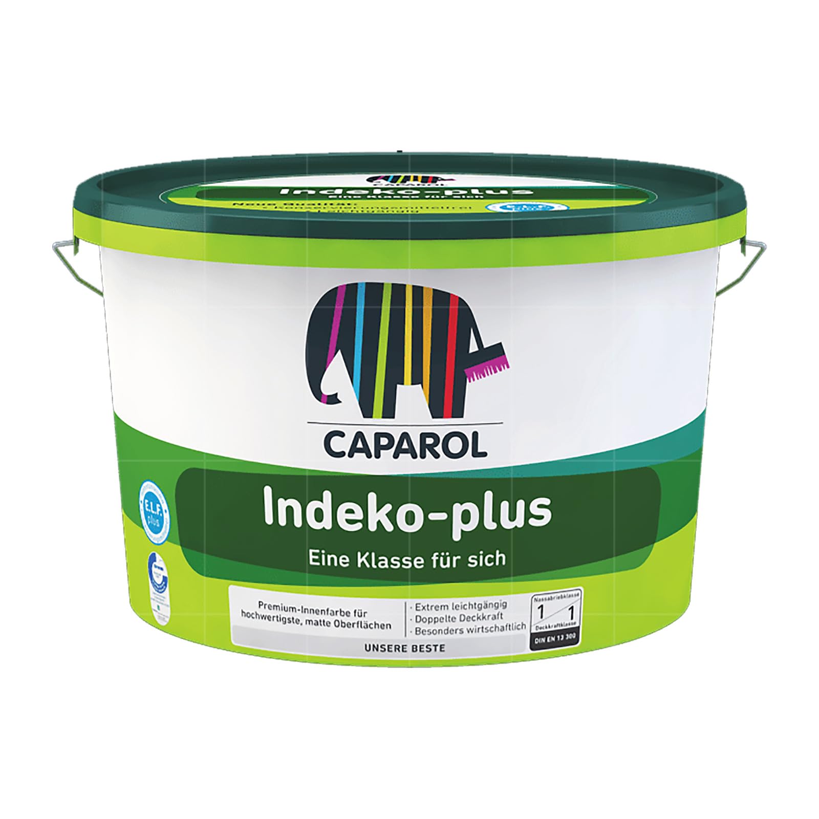 Indeko Plus 12,5L Weiß DOPPELT DECKENDE Innenfarbe Dispersionsfarbe weiss