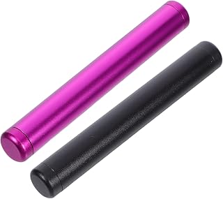 2Pcs Portable Aluminum Alloy Storage Tube Joint Cases for Secret Storage for Travel Lightweight and Compact Design for Hidden Cash and Coins