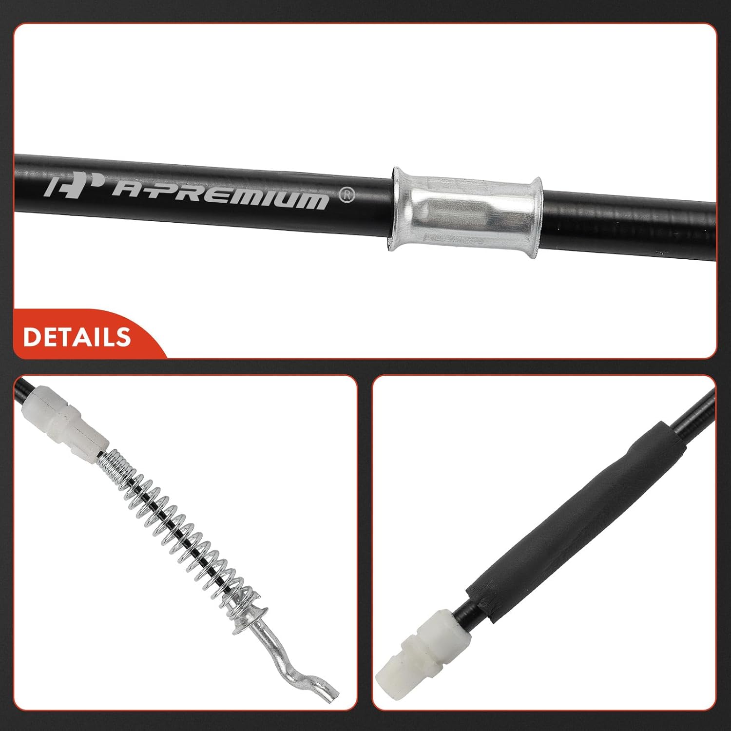 A-Premium Rear Driver Side Parking Brake Cable Assembly Compatible with Chevrolet, GMC, Buick, Isuzu, Oldsmobile and Saab Models: Trailblazer 2002-2009, Envoy, Rainier, Ascender, Bravada, 9-7x