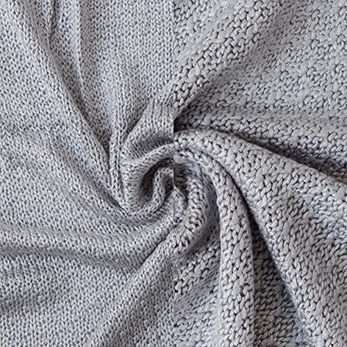 Image of NTBAY Rayon Derived from Bamboo Toddler Blanket, 30 x 40, Sliver Grey