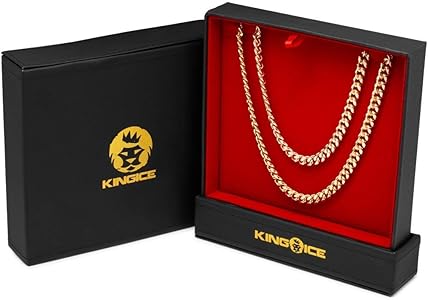 Amazon | King Ice (キングアイス) ネックレス ゴールド マイアミ