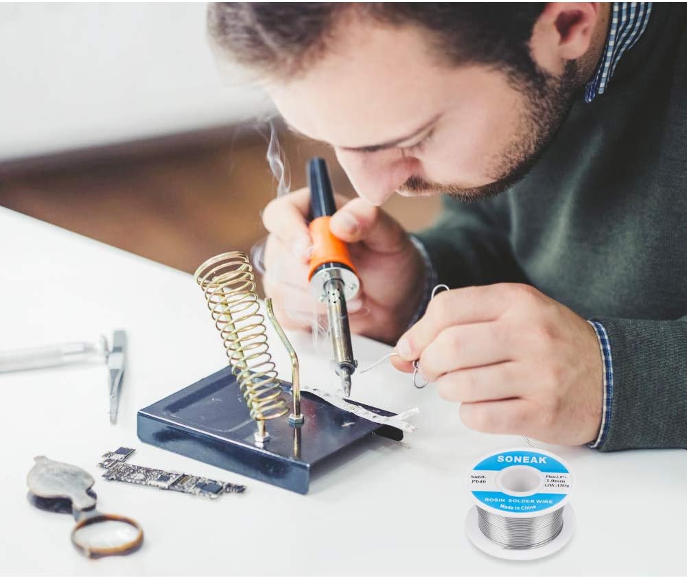 Crazy Clearance SONEAK 60/40 Tin Lead Solder With Rosin Core For Electrical Soldering 1.0mm 150g