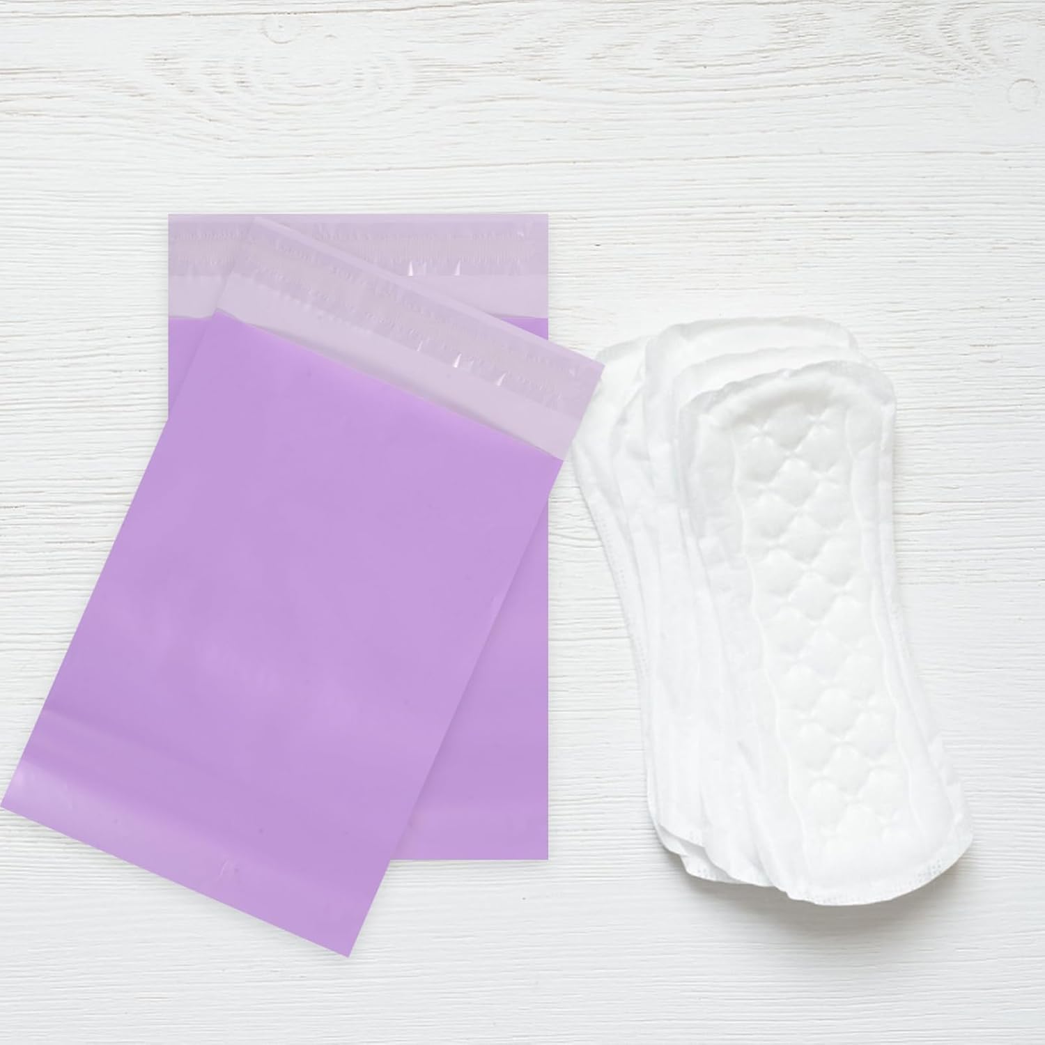 300pcs Menstrual Bags Leak Disposal Pouches for Women Strong Adhesive Trash Bags for Personal Privacy