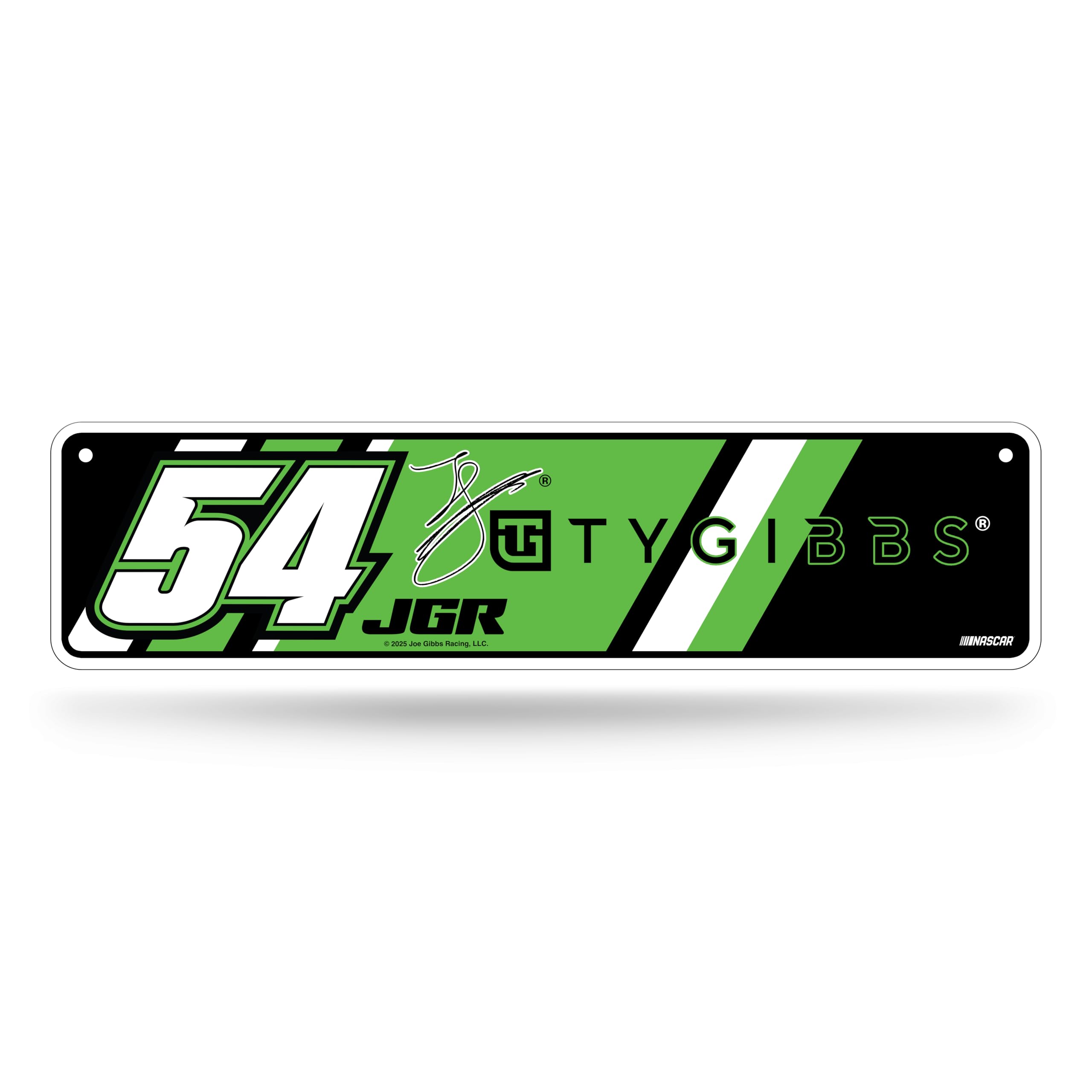Rico Industries NASCAR Racing Ty Gibbs Metal Street Sign 4" x 15" - patio lawn and garden | Mubboo
