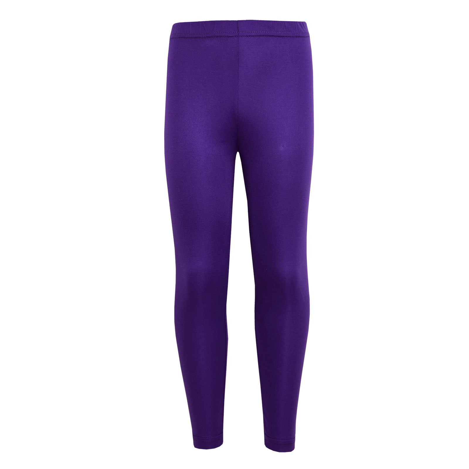 A2Z 4 Kids Girls Plain Legging Dance Fashion Leggings - New Legging Purple 9-10