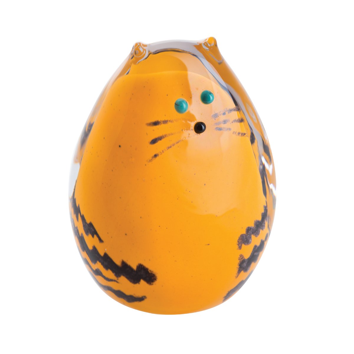 Caithness Glass Multi Coloured Purrfect Ginger Cat Paperweight | Ginger | 105Mm X 75Mm | Handcrafted In Scotland | Handsome Ginger Cat Comes To Life Inside This Hand-Sculpted Crystal Paperweight| Ornamental | Boxed