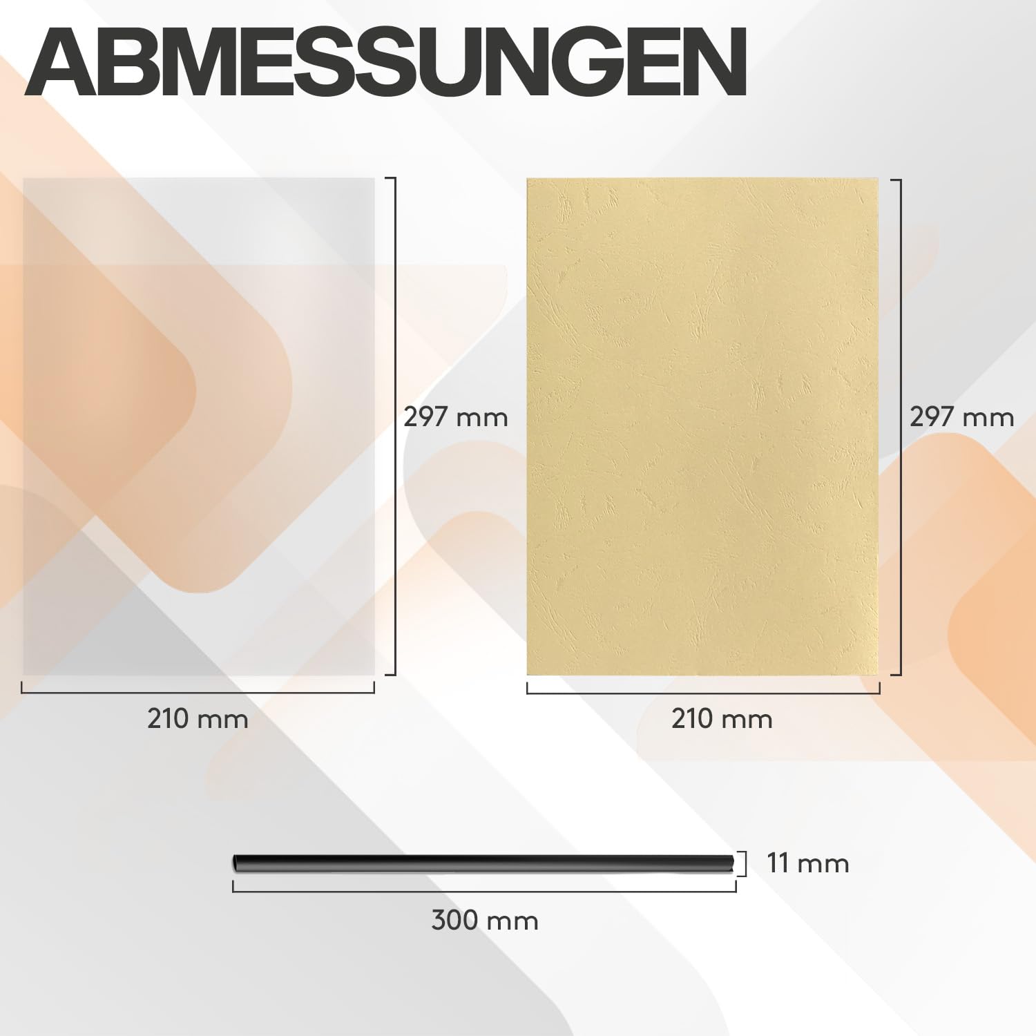 ACROPAQ - 5 x Klemmschienen-Set - Zum Binden von bis zu 30 Blatt, ohne Bindemaschine
