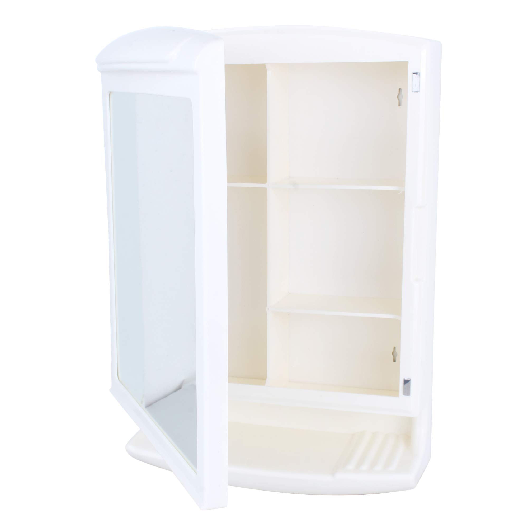 GRAZIA Royal Look Bathroom Cabinet | Bathroom Cabinet Corner | Corner Cabinet for Bathroom Wall | Cabinets for Storage (Ivory) 2