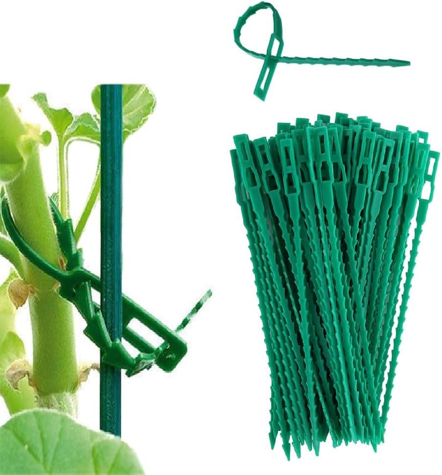 50 PCS Plant Support for Climbers Plant Support Sticks Plant Climbing Wall Clips Plant Ties Twist Tie Plant Holder Tie for Garden Accessories(23cm)