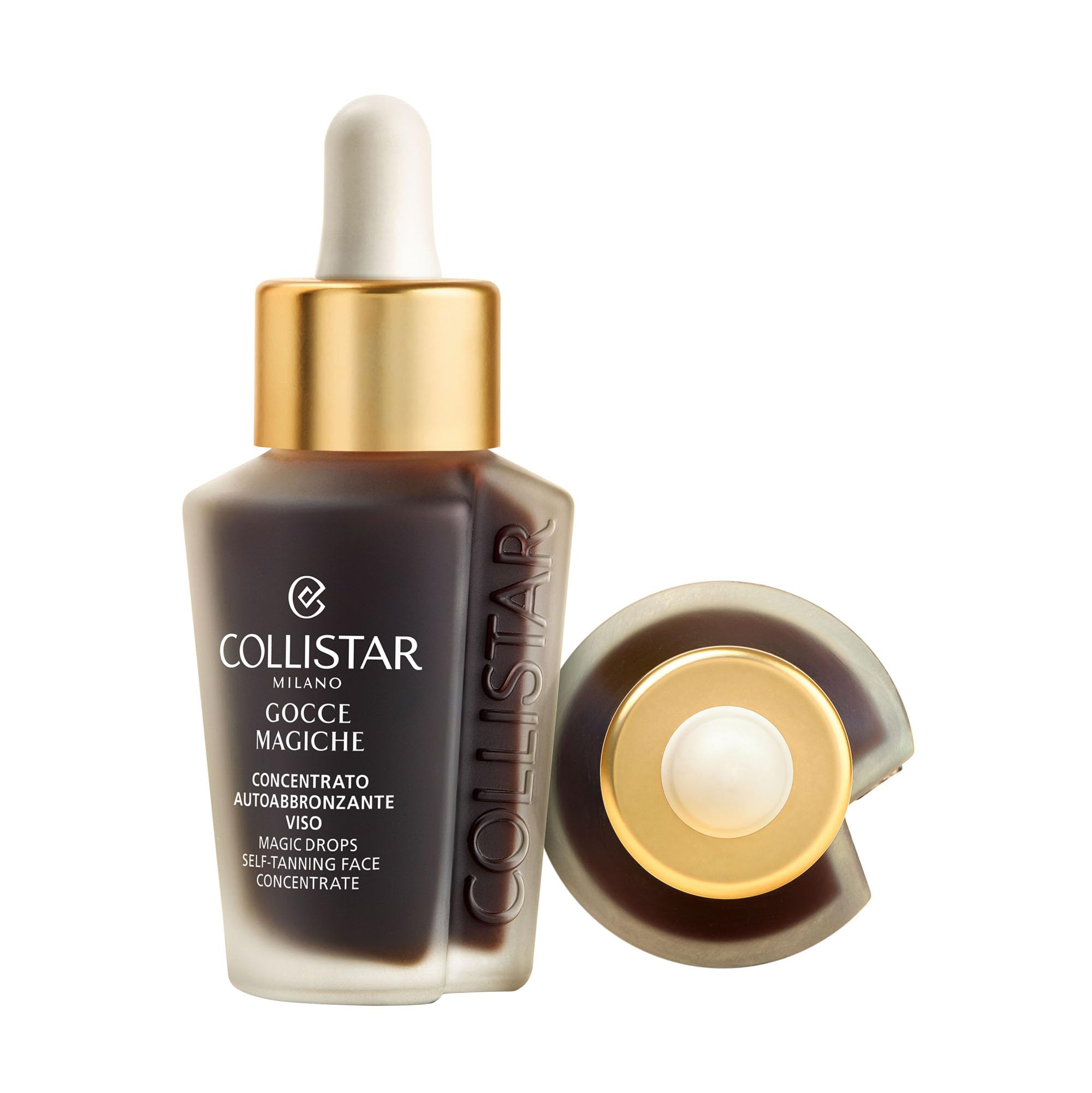 Collistar Gocce Magiche Viso, Autoabbronzante Concentrato Meno di 1 h, Siero Viso Illuminante, Abbronzatura Intensa Naturale, Antimacchia, Idratante, Antiage con Vitamina E a Lunga Durata 30 ml