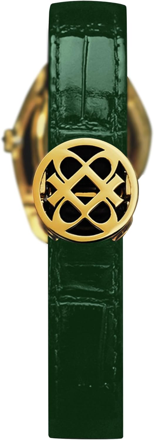 PASCAL Paradoxe Diamond Watch for Men Women, Fluid-Inspired Case Design, Lab-Grown Diamonds, Swiss Quartz Movement, Sapphire Crystal, 3 ATM Water Resistant, Luxury Watch Gift for Him (Green) - Image 4